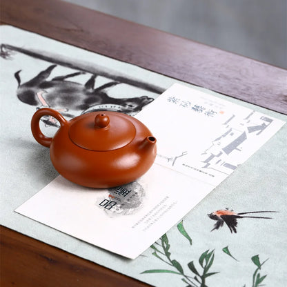 200cc Yixing Purple Clay Teapot Handmade 7 Hole Filter Ore Dahongpao Zisha Tea Set Chinese Kettle Gift High Quality