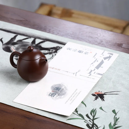 200cc Yixing Purple Clay Teapot Handmade Zhu Mud Dragon Egg Kettle Chinese Beauty Tea Infuser Raw Ore Zisha Tea Pot  Drinkware