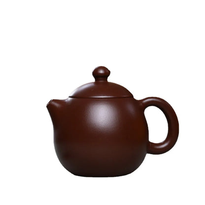 200cc Yixing Purple Clay Teapot Handmade Zhu Mud Dragon Egg Kettle Chinese Beauty Tea Infuser Raw Ore Zisha Tea Pot  Drinkware