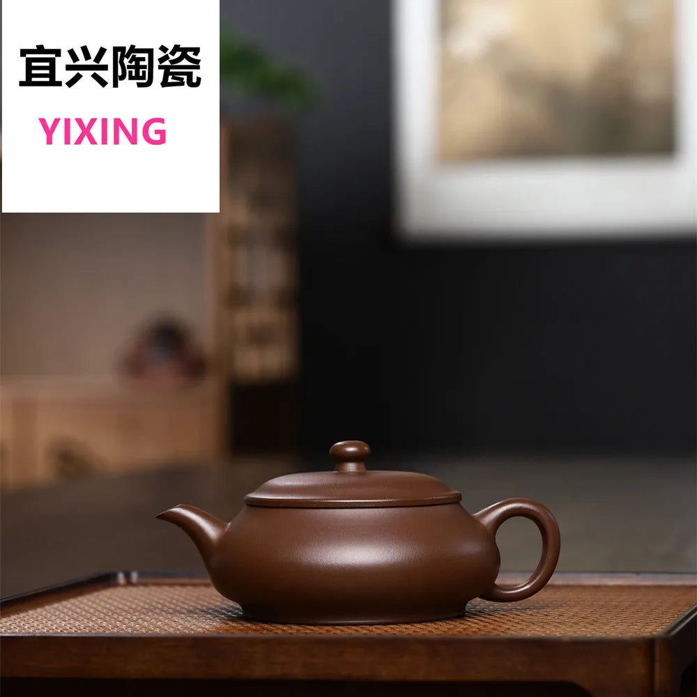 200cc Yixing Tea Pot Purple Clay Filter Teapot Raw Ore Beauty Handmade Kettle Chinese Tea Set Custom Gifts Authenti