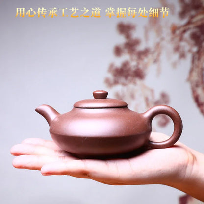 200cc Yixing Teapot Elephant Tea Pot Filter Zisha Pot Craftsman Handmade Kung Fu Tet Set Teaware Pure Drinkware Customized Gifts