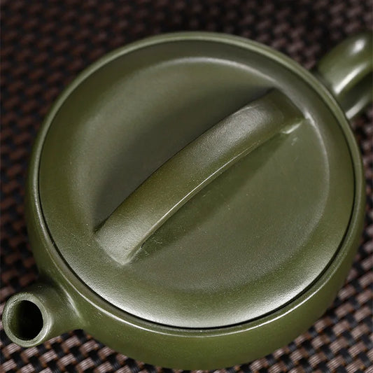 200cc Yixing big mouth Hanwa raw ore green ash section clay handmade tea set teapot a piece of tile purple sand pot