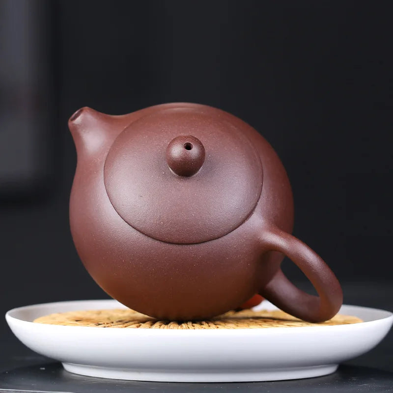 200cc Yixing tea pot purple clay Xishi teapot beauty kettle Raw ore Handmade Tea set authentic Tie Guanyin Puer ball hole filter