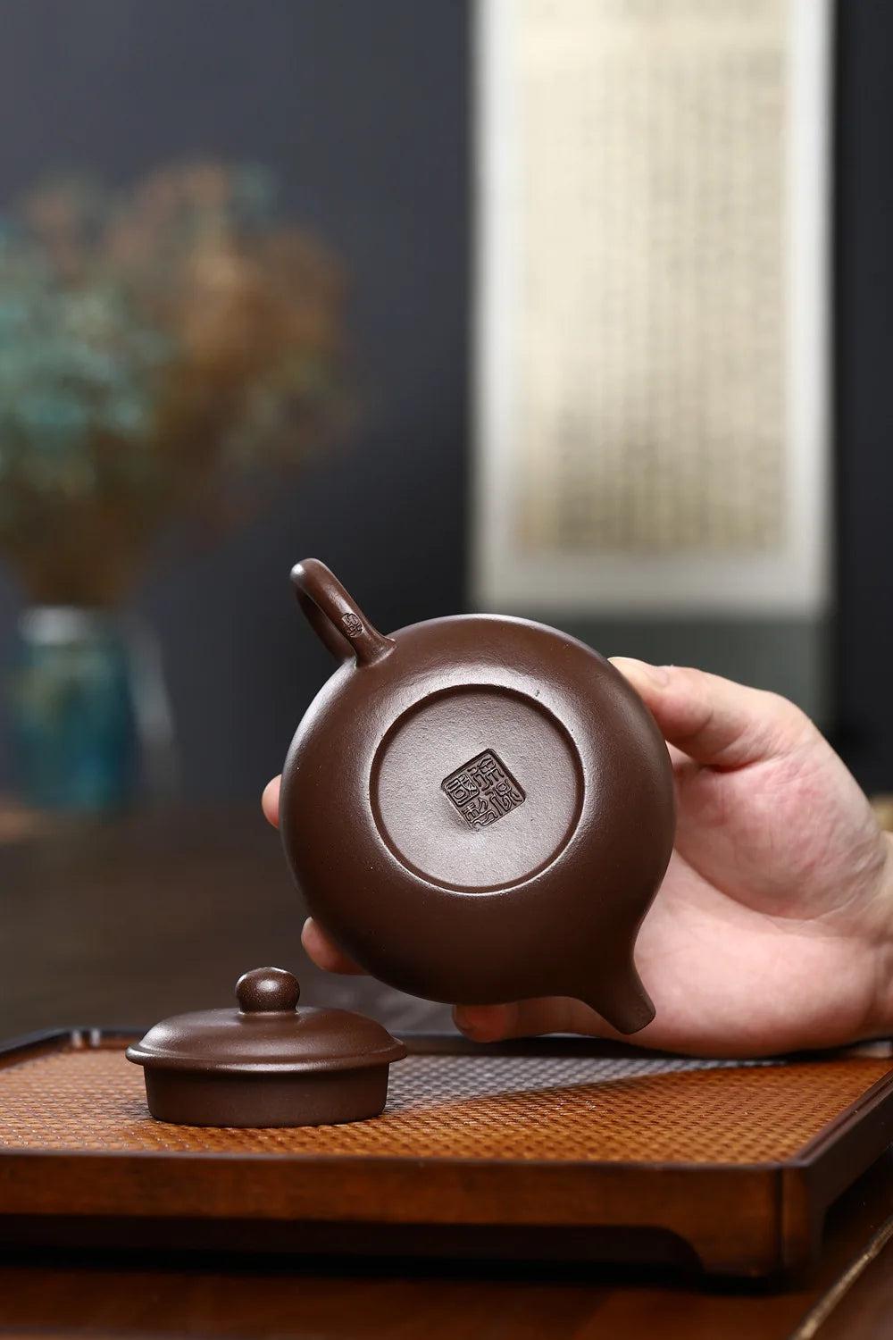 200cc hand made high quality spherical water purple teapot Xi Shi pot Yixing master production