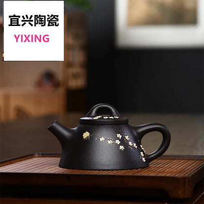 200ccYixing clay teapot Hand made Tea Pot Original Ore Red Stone Ladle Chinese Tea Pot Kung Fu Tea Set