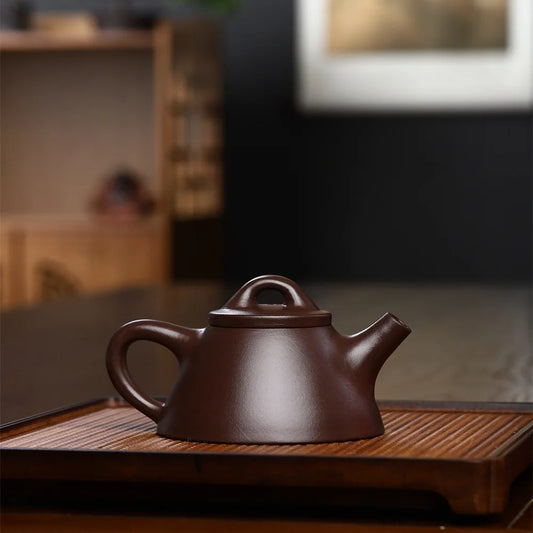 200ccYixing clay teapot Hand made Tea Pot Original Ore Red Stone Ladle Chinese Tea Pot Kung Fu Tea Set
