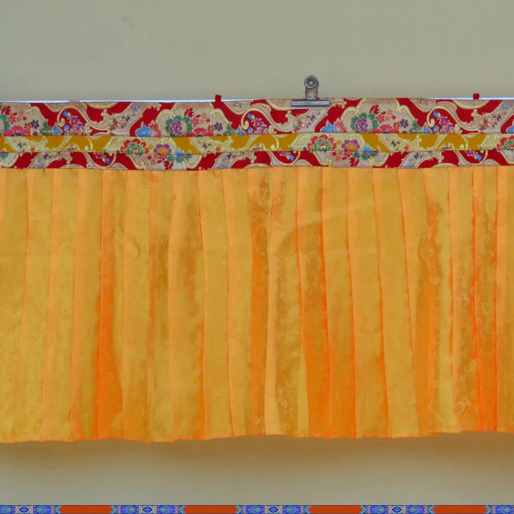 200cm Buddhism decorative altar Shrine Temple hall wall table Background cloth Hanging Enclosing curtain draperies streamers