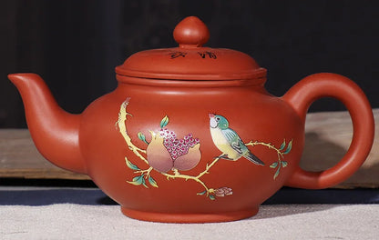 200ml&300ml Hand Painted Yixing teapot handmade Purple clay Green tea pot Kung Fu Zisha teapot tea set