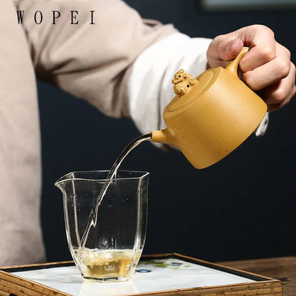 200ml Authentic Yixing Purple Clay Teapot Master Handmade Tea Pot Raw Ore Duan Mud Kettle Chinese Zisha Tea Set Customized Gifts