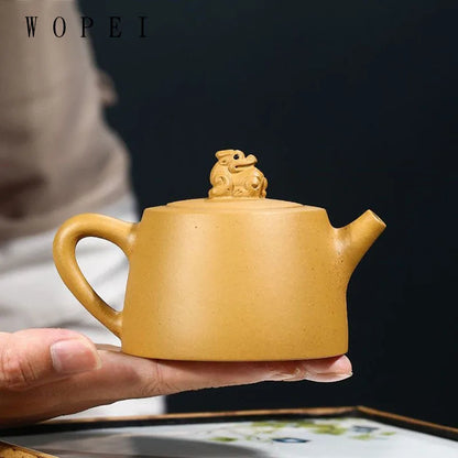 200ml Authentic Yixing Purple Clay Teapot Master Handmade Tea Pot Raw Ore Duan Mud Kettle Chinese Zisha Tea Set Customized Gifts