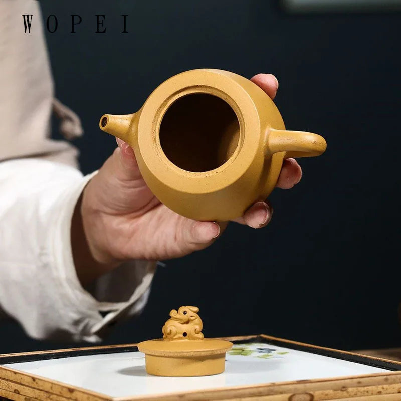 200ml Authentic Yixing Purple Clay Teapot Master Handmade Tea Pot Raw Ore Duan Mud Kettle Chinese Zisha Tea Set Customized Gifts