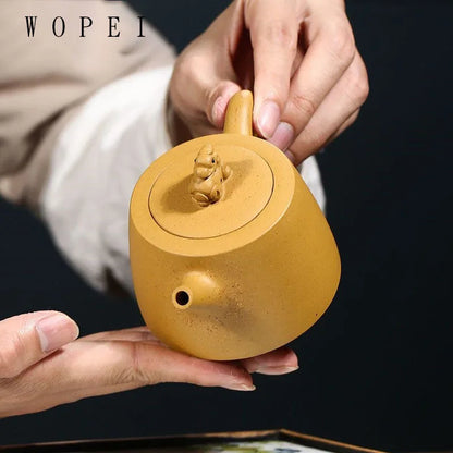 200ml Authentic Yixing Purple Clay Teapot Master Handmade Tea Pot Raw Ore Duan Mud Kettle Chinese Zisha Tea Set Customized Gifts