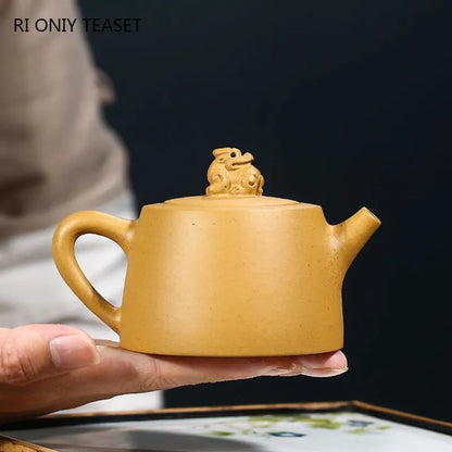 200ml Authentic Yixing Purple Clay Teapot Master Handmade Tea Pot Raw Ore Duan Mud Kettle Chinese Zisha Tea Set Customized Gifts