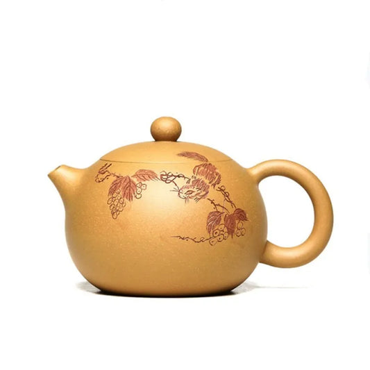 200ml Authentic Yixing Purple Clay Teapot Xishi Filter Beauty Tea Pot Raw Ore Section Mud Handmade Kettle Customized Tea Set