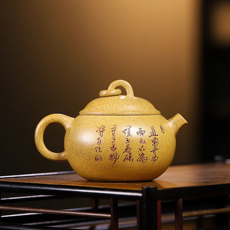200ml Chinese Yixing Famous Purple Clay Teapots Handmade Tea Pot Raw Ore Old Section Mud Beauty Kettle Zisha Tea Set Teaware
