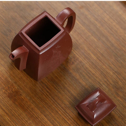 200ml Chinese Yixing High-end Handmade Purple Clay Teapots Famous Hand-carved Tea Pot Kettle Zisha Tea Set Collection Gifts