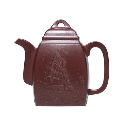 200ml Chinese Yixing High-end Handmade Purple Clay Teapots Famous Hand-carved Tea Pot Kettle Zisha Tea Set Collection Gifts
