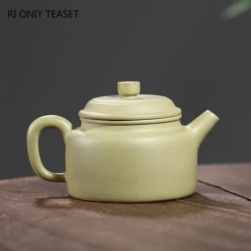 200ml Chinese Yixing High-end Purple Clay Teapots Famous Handmade Tea Pot Raw Ore Green Mud Kettle Zisha Tea Set Collection Gift
