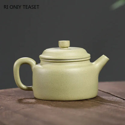 200ml Chinese Yixing High-end Purple Clay Teapots Famous Handmade Tea Pot Raw Ore Green Mud Kettle Zisha Tea Set Collection Gift