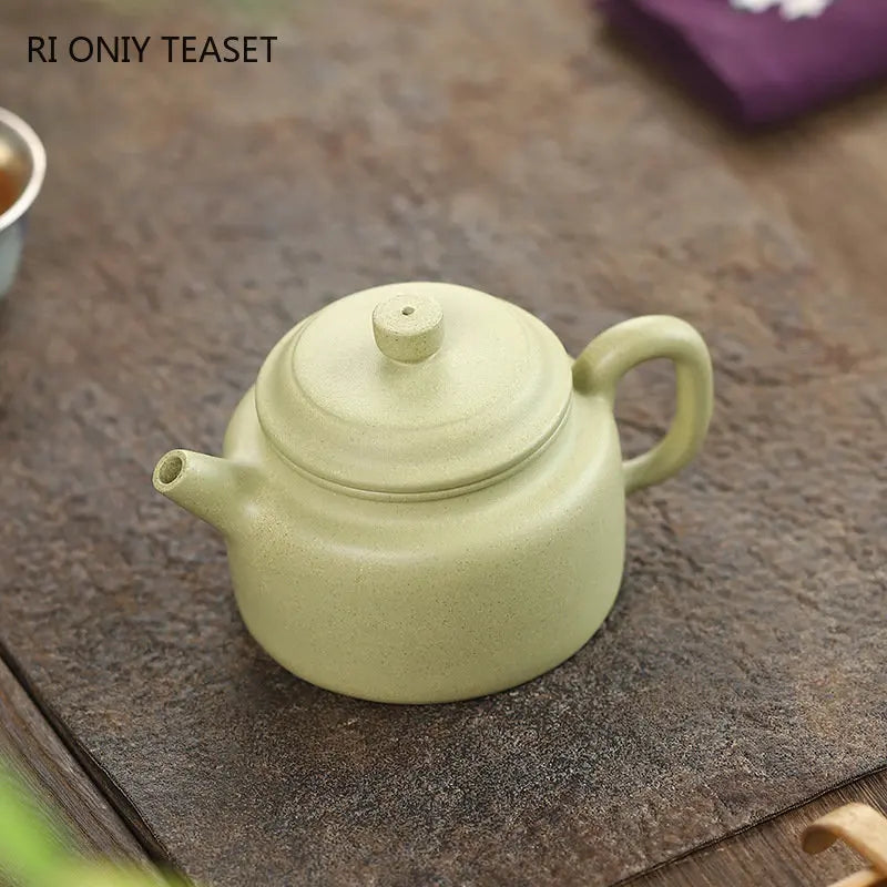 200ml Chinese Yixing High-end Purple Clay Teapots Famous Handmade Tea Pot Raw Ore Green Mud Kettle Zisha Tea Set Collection Gift