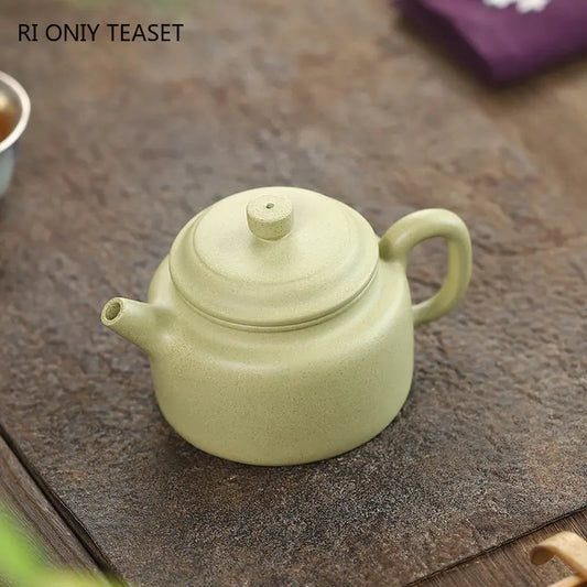200ml Chinese Yixing High-end Purple Clay Teapots Famous Handmade Tea Pot Raw Ore Green Mud Kettle Zisha Tea Set Collection Gift