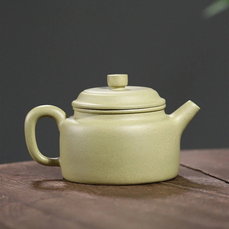 200ml Chinese Yixing High-end Purple Clay Teapots Famous Handmade Tea Pot Raw Ore Green Mud Kettle Zisha Tea Set Collection Gift