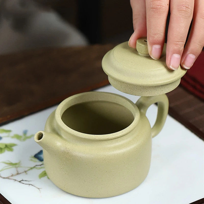 200ml Chinese Yixing High-end Purple Clay Teapots Famous Handmade Tea Pot Raw Ore Green Mud Kettle Zisha Tea Set Collection Gift