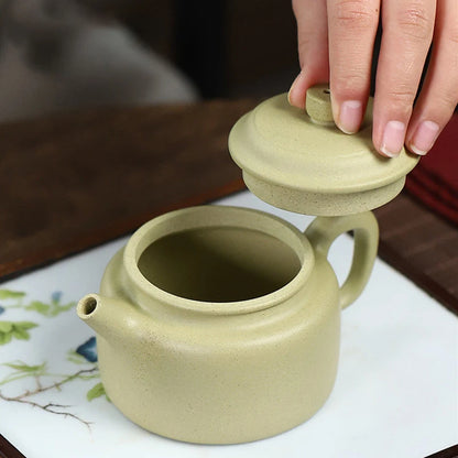 200ml Chinese Yixing High-end Purple Clay Teapots Famous Handmade Tea Pot Raw Ore Green Mud Kettle Zisha Tea Set Collection Gift