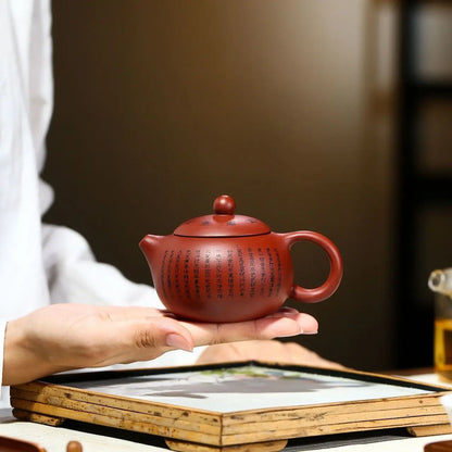 200ml Chinese Yixing Purple Clay Tea Pot Home Dahongpao Customized Teaware Xishi Teapot Kettle Tea