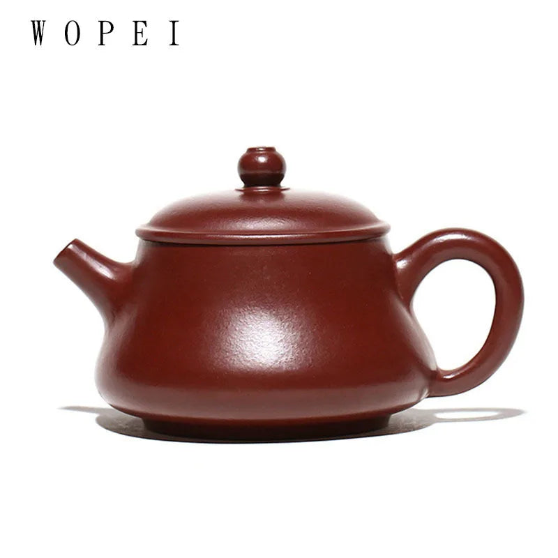 200ml Chinese Yixing Purple Clay Teapot Famous Handmade Tea Pot Raw Ore Purple Vermilion Mud Kettle Authentic Zisha Tea Set