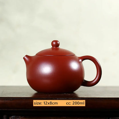 200ml Chinese Yixing Purple Clay Teapot Raw Ore Azure Mud Tea Set Master Handmade Filter Beauty Tea Infuser Zisha Drinkware