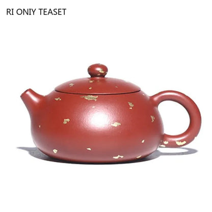 200ml Chinese Yixing Purple Clay Teapots Famous Artists Handmade Tea Pot Raw Ore Dahongpao Beauty Kettle Authentic Zisha Tea Set