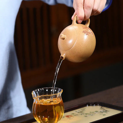 200ml Chinese Yixing Purple Clay Teapots Handmade Xi Shi Tea Pot Raw Ore Section Mud Kettle High-end Zisha Tea Set Collection