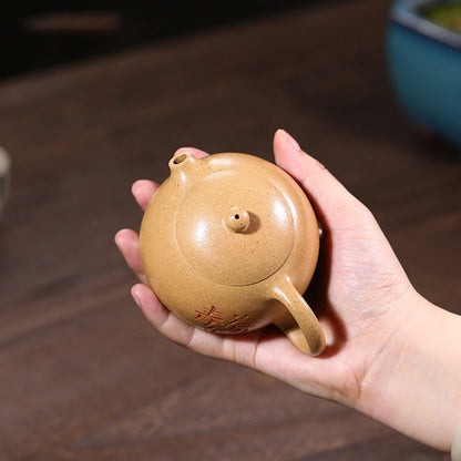 200ml Chinese Yixing Purple Clay Teapots Handmade Xi Shi Tea Pot Raw Ore Section Mud Kettle High-end Zisha Tea Set Collection