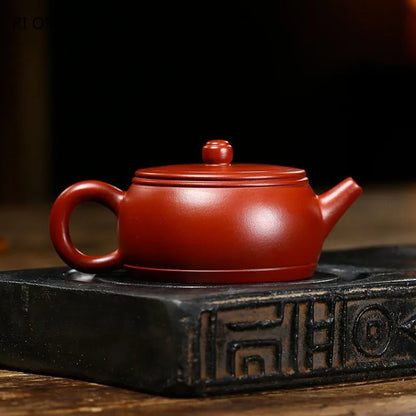 200ml Chinese Yixing Purple Clay Teapots Household Beauty Kettle Famous Artists Handmade Tea Pot Raw Ore Dahongpao Zisha Tea Set