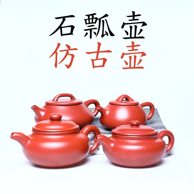 200ml Chinese Yixing Purple Clay Teapots Raw Ore Dahongpao Home Tea Pot Tea Ceremony Accessories Household Zisha Teaware
