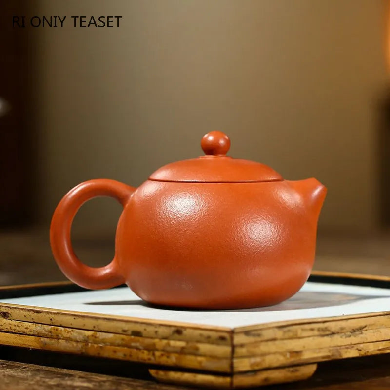 200ml Chinese Yixing Purple Clay Teapots Teaware Master Handmade Xishi Tea Pot Raw Ore Zhu Mud Beauty Kettle Zisha Tea Set