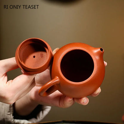 200ml Chinese Yixing Purple Clay Teapots Teaware Master Handmade Xishi Tea Pot Raw Ore Zhu Mud Beauty Kettle Zisha Tea Set