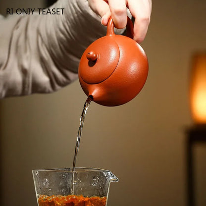 200ml Chinese Yixing Purple Clay Teapots Teaware Master Handmade Xishi Tea Pot Raw Ore Zhu Mud Beauty Kettle Zisha Tea Set