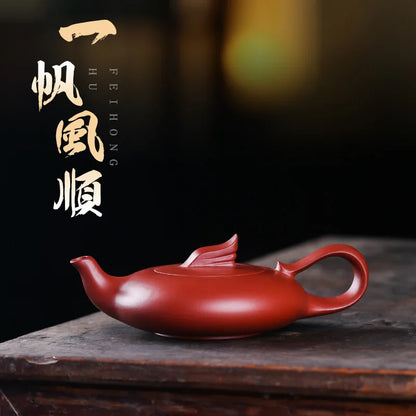 200ml Chinese Yixing Raw Ore Purple Clay Teapots Authentic Handmade Antique Tea Pot Kettle High-end Zisha Tea Set Collection