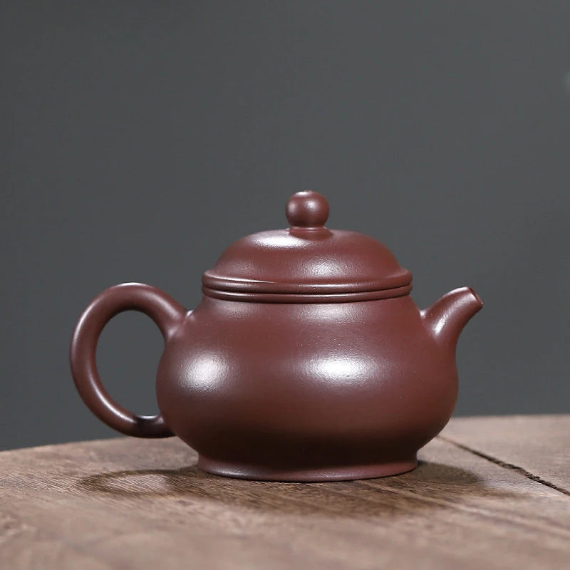 200ml Chinese Yixing Raw Ore Purple Clay Teapots Handmade Tea Pot Kettle High-end Zisha Tea Set Collection Teaware Gifts