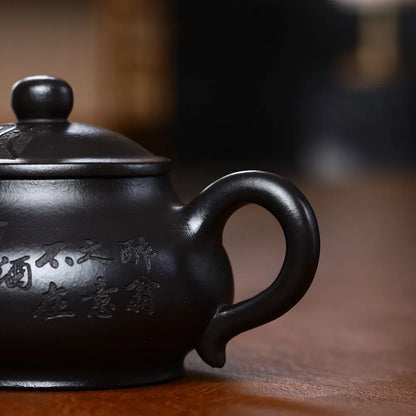 200ml Chinese tea pot marked handmade real yixing zisha clay master pot 6.8oz Pan Pots on sales holiday gift