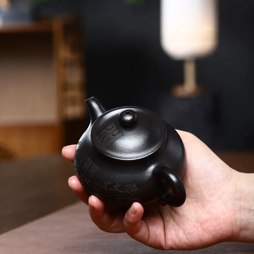 200ml Chinese tea pot marked handmade real yixing zisha clay master pot 6.8oz Pan Pots on sales holiday gift