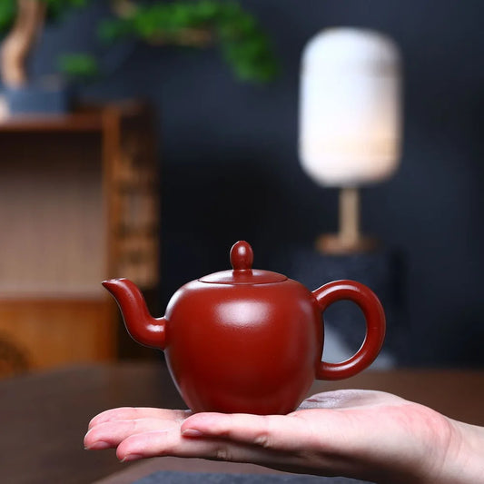 200ml Famous Yixing Purple Clay Teapot Raw Ore Dahongpao Filter Tea Pot Home Zisha Beauty Kettle Chinese Customized Tea Set