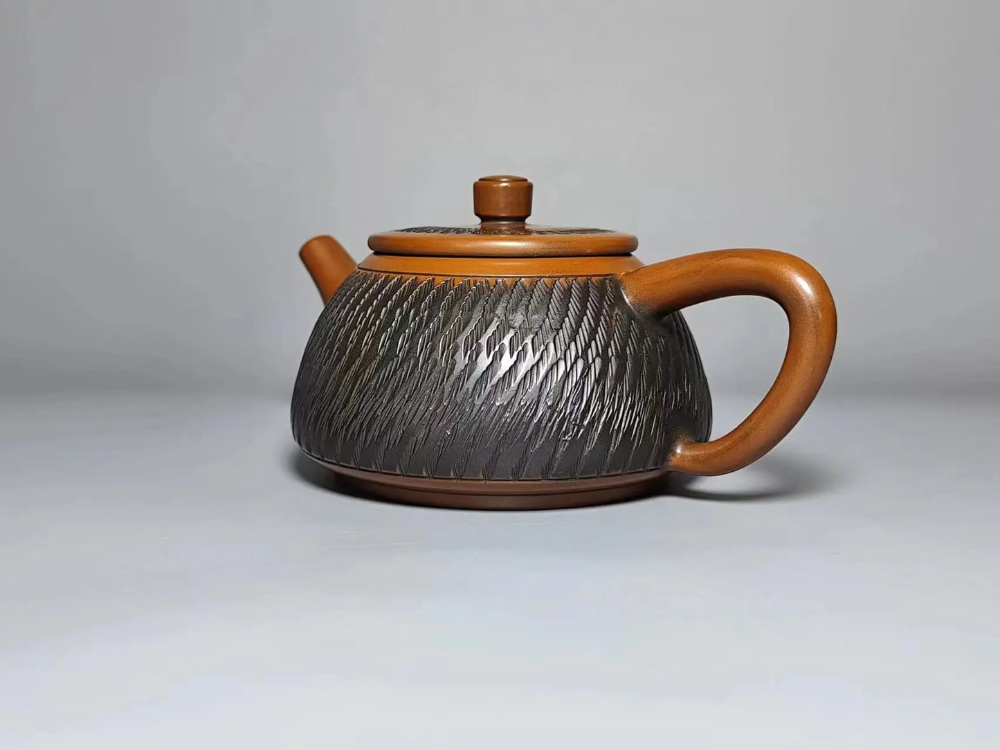 200ml Handmade Master Jumping Knife Carving Shipiao filling Tea Pot(Not Yixing Zisha) Kung Fu Tea Set Drinkware Tea Ceremony