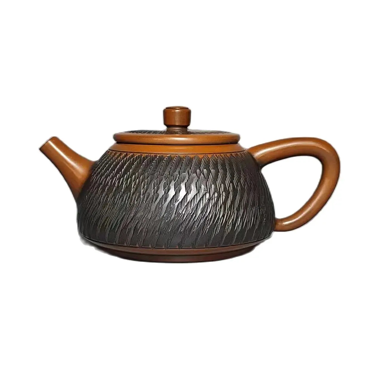 200ml Handmade Master Jumping Knife Carving Shipiao filling Tea Pot(Not Yixing Zisha) Kung Fu Tea Set Drinkware Tea Ceremony