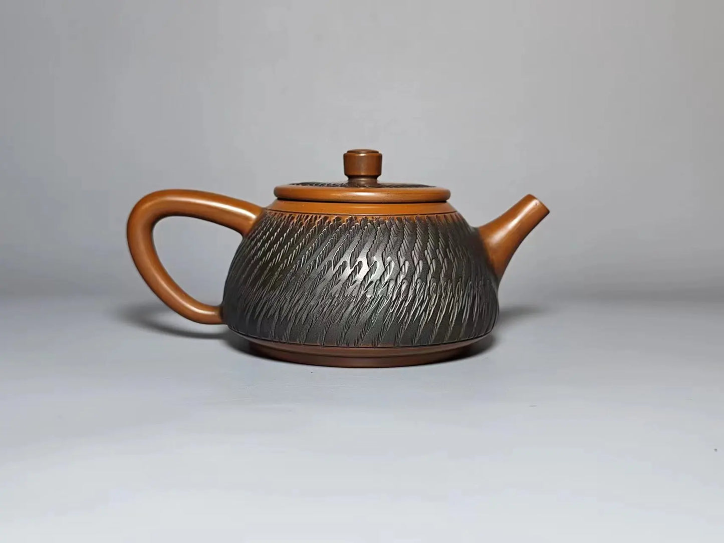 200ml Handmade Master Jumping Knife Carving Shipiao filling Tea Pot(Not Yixing Zisha) Kung Fu Tea Set Drinkware Tea Ceremony