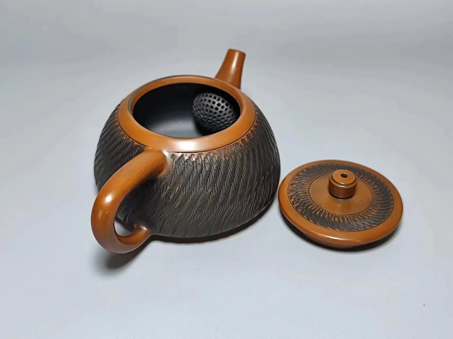 200ml Handmade Master Jumping Knife Carving Shipiao filling Tea Pot(Not Yixing Zisha) Kung Fu Tea Set Drinkware Tea Ceremony