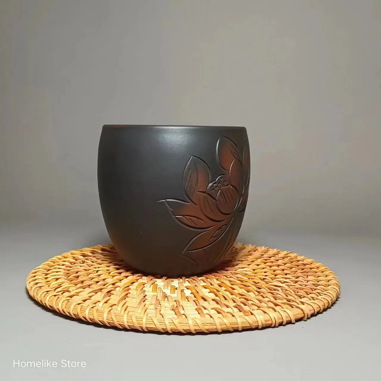 200ml Jianshui Clay Pure Handmade Lotus Seeds Full Carving Teacup(Not Yixing Zisha) Kung Fu Tea Set Drinkware Tea Ceremony