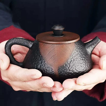 200ml Jianshui Purple Clay Pure Handmade Carving Tea Pot(Not Yixing Zisha) Kung Fu Tea Set Drinkware Tea Ceremony